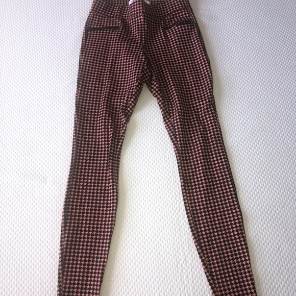 Pink Houndstooth Stevie Pants - Picture 1 of 3